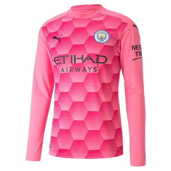 Thailand Trikot Manchester City Ausweich ML Torwart 2020-21 Pink Fussballtrikots Günstig